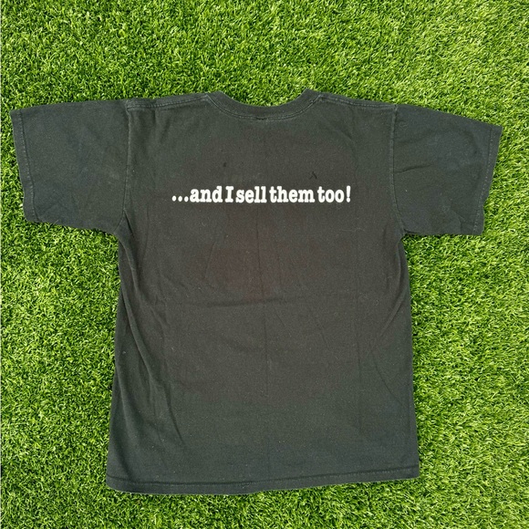 Vintage I Love Drugs Y2K Rap Humor Parody T Shirt Medium - Picture 6 of 8